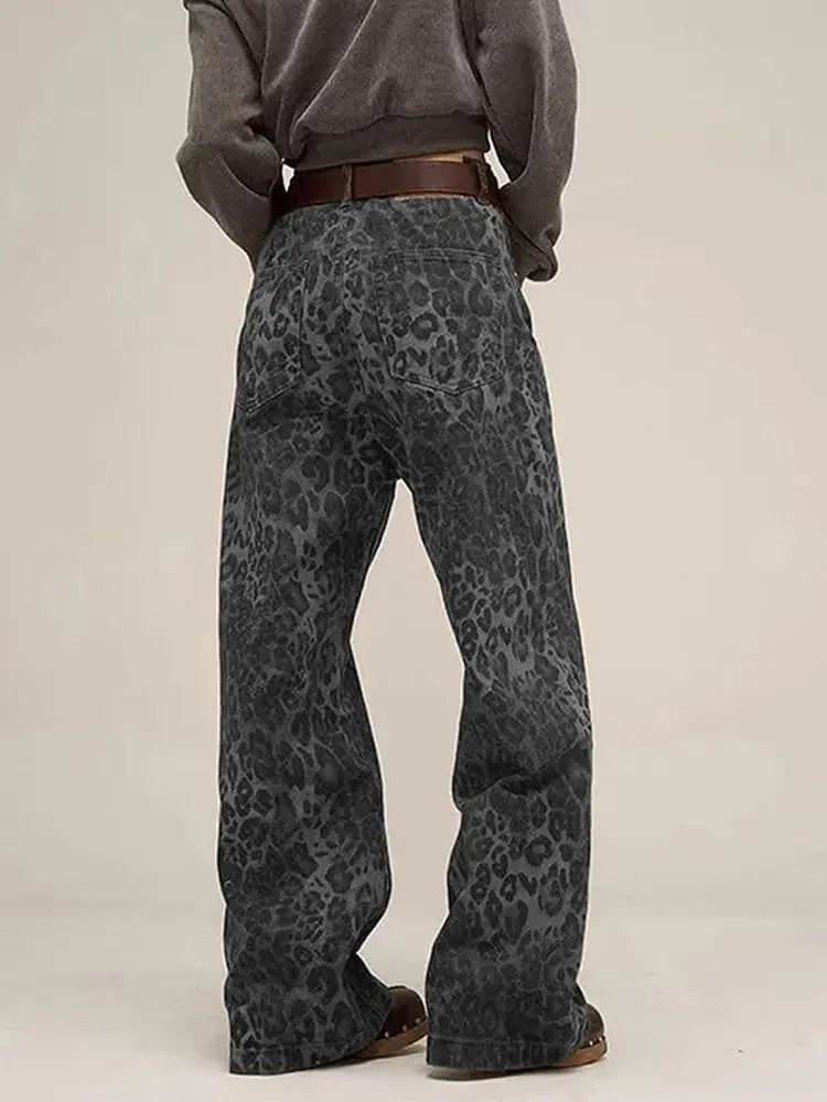 Vintage leopardprint jeans