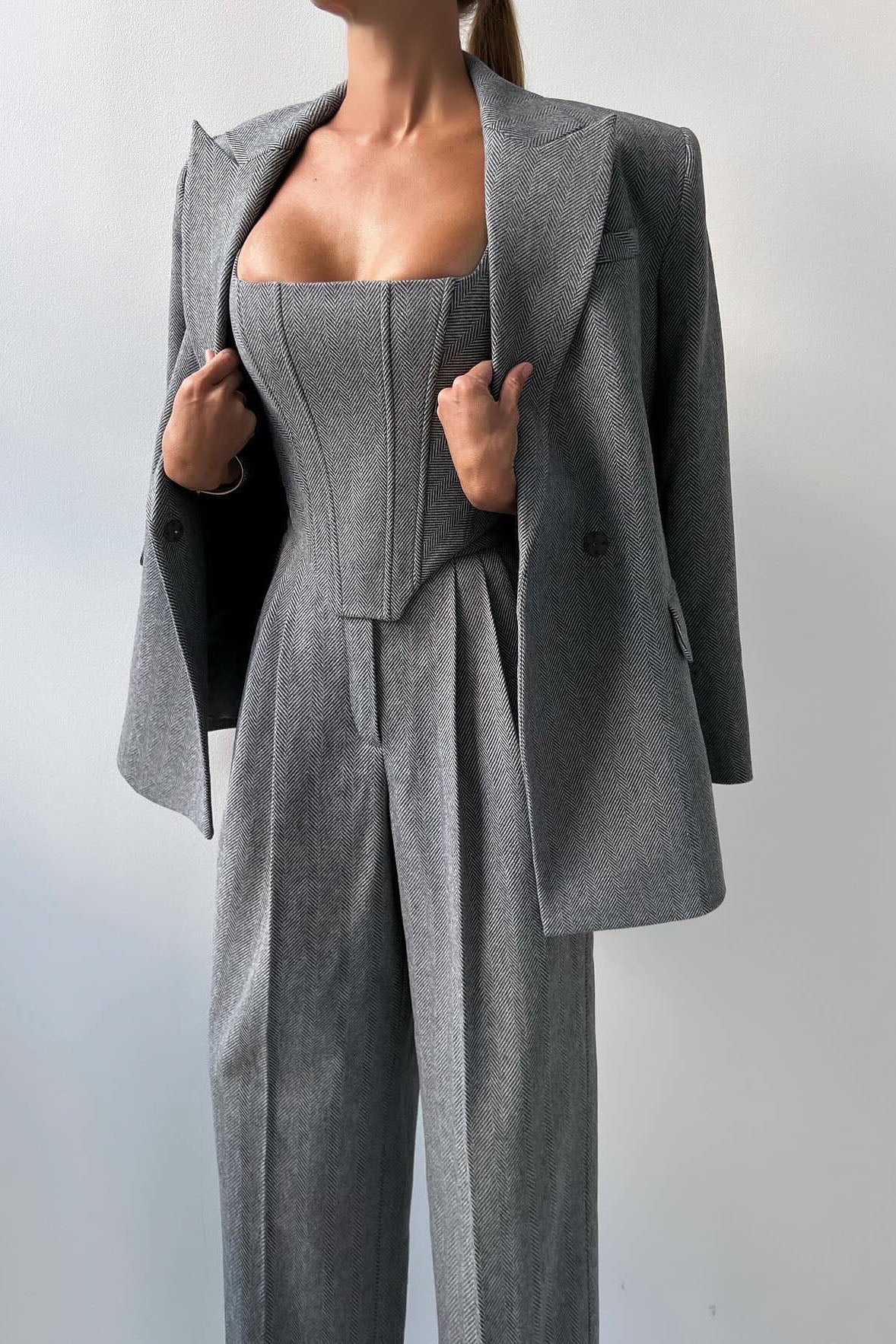 Professional Belted Suit