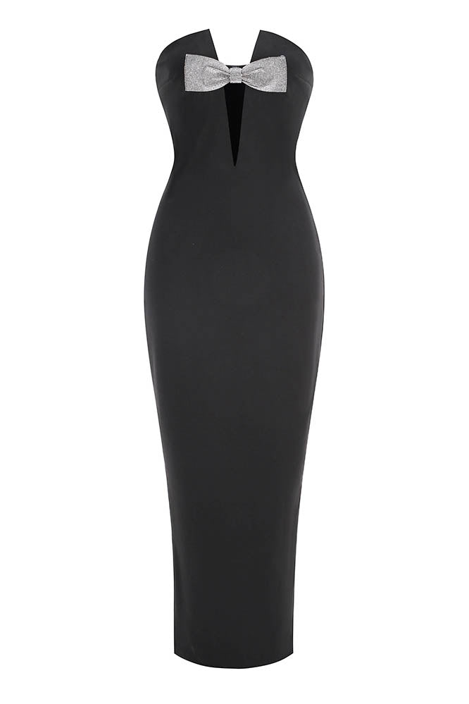 Summer Breeze Whisper Deep-V Backless Maxi Dress