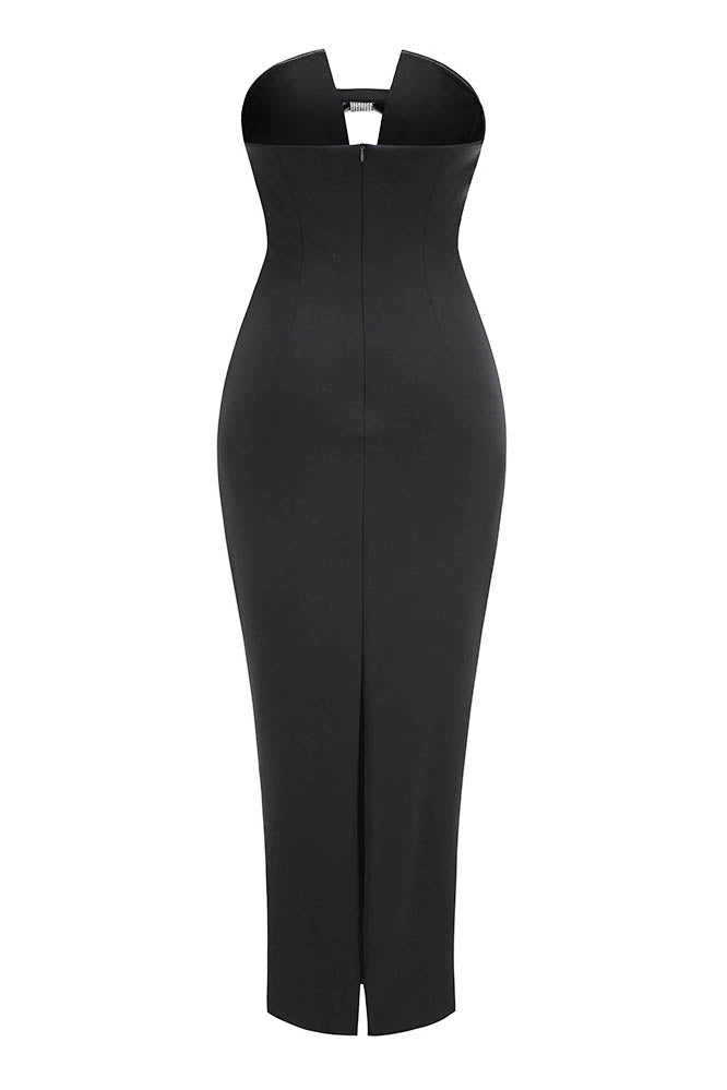 Summer Breeze Whisper Deep-V Backless Maxi Dress