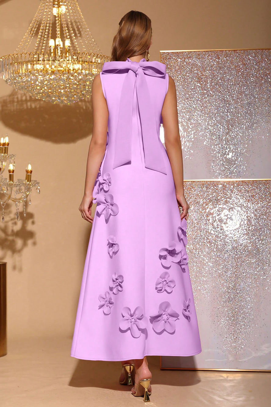 Ethel Flower Embellished Maxi-kjole uden ærmer