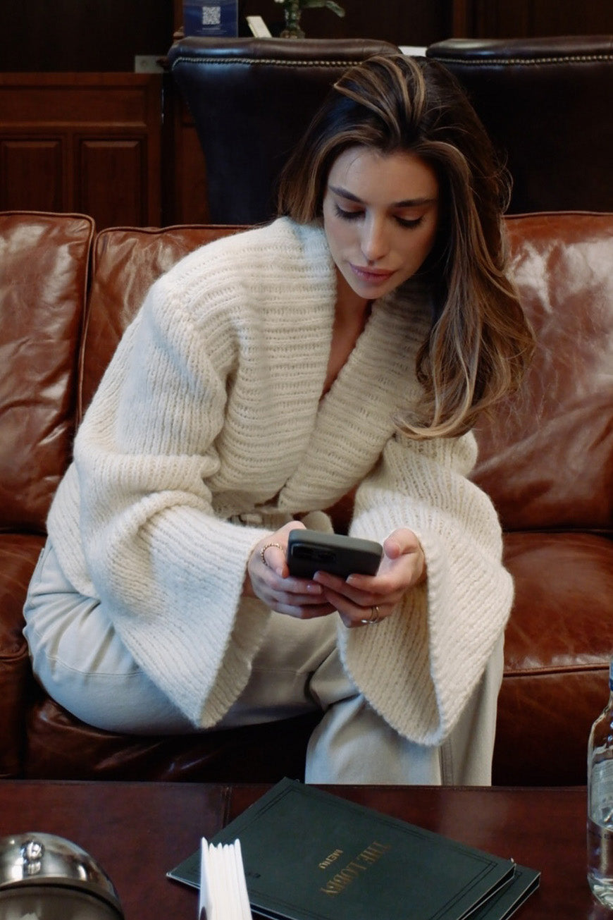 Luxury Lrregular Knitted Cardigan