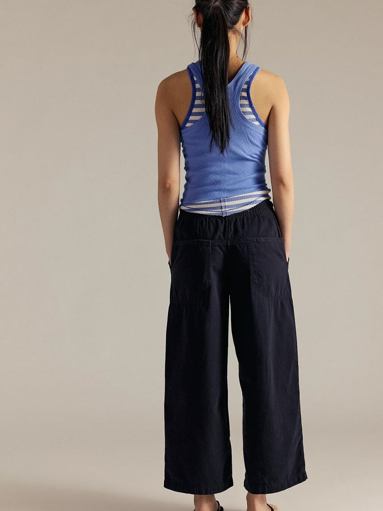 Jeans dritti con tasca utility