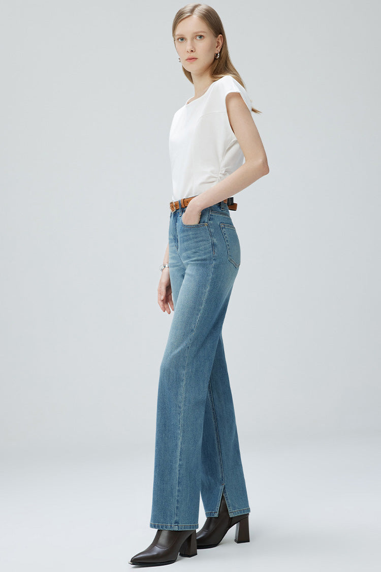 French Fry Wide-leg Slim Jeans