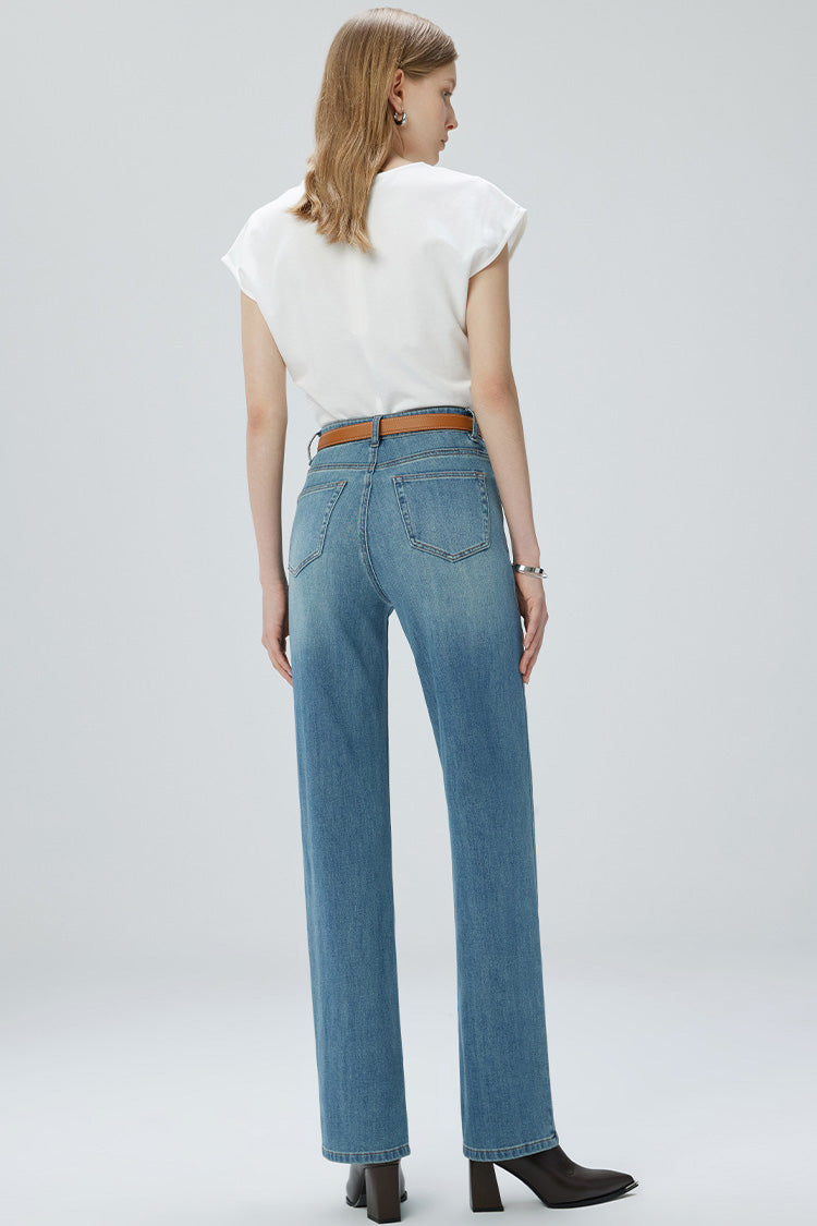 French Fry Wide-leg Slim Jeans