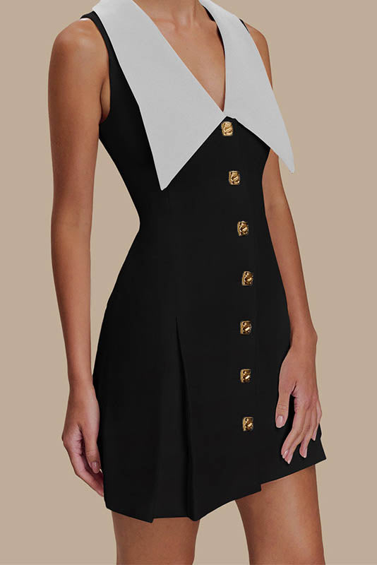 Sleeveless Mini Dress - Lemon