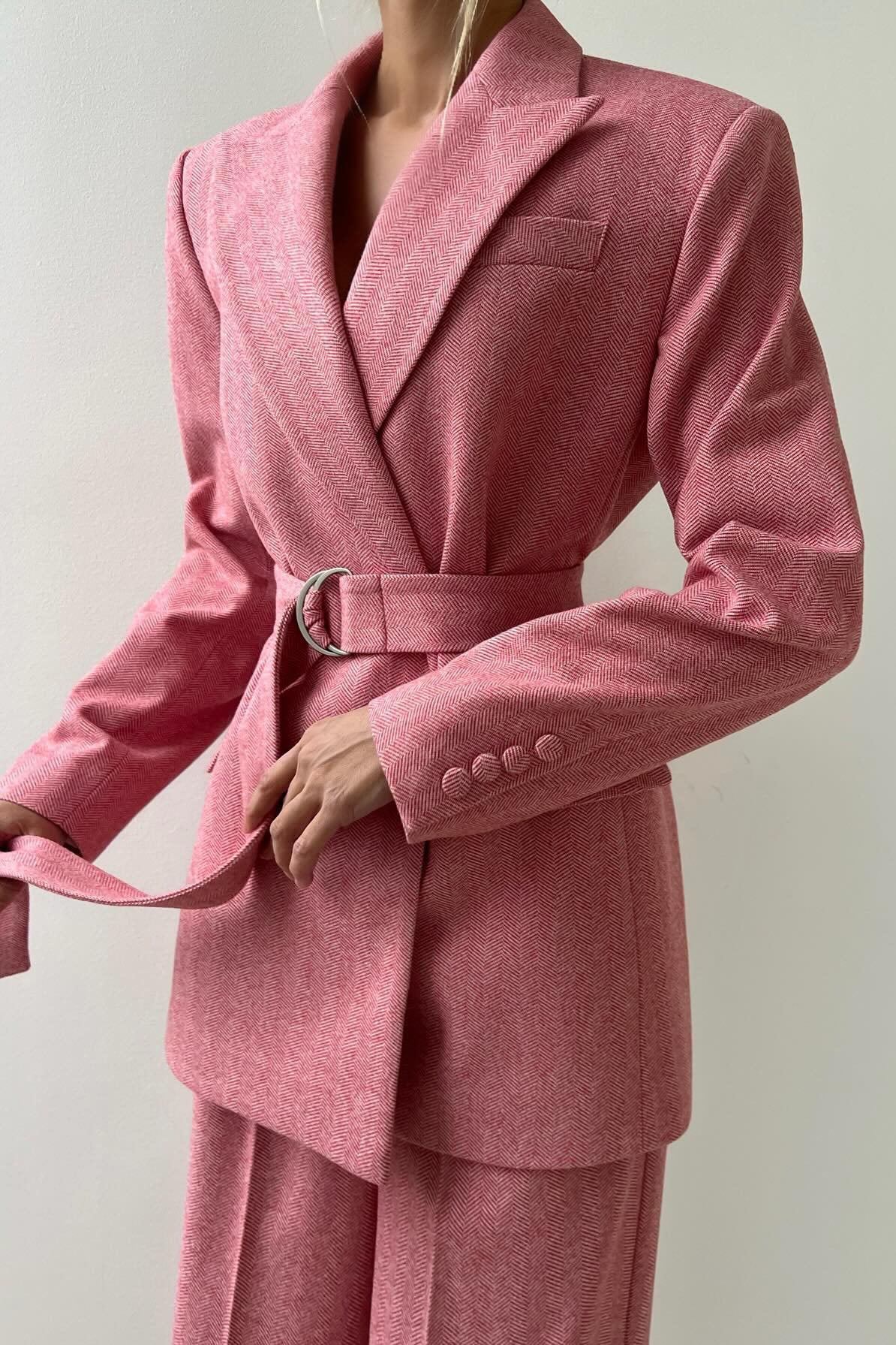 Professional Belted Suit