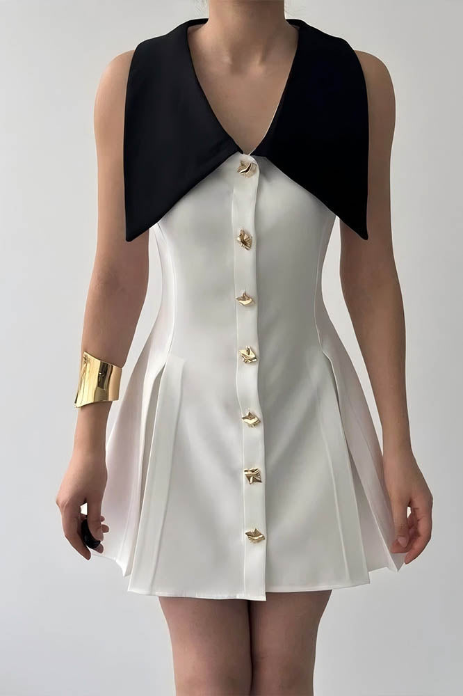 Sleeveless Mini Dress - Lemon