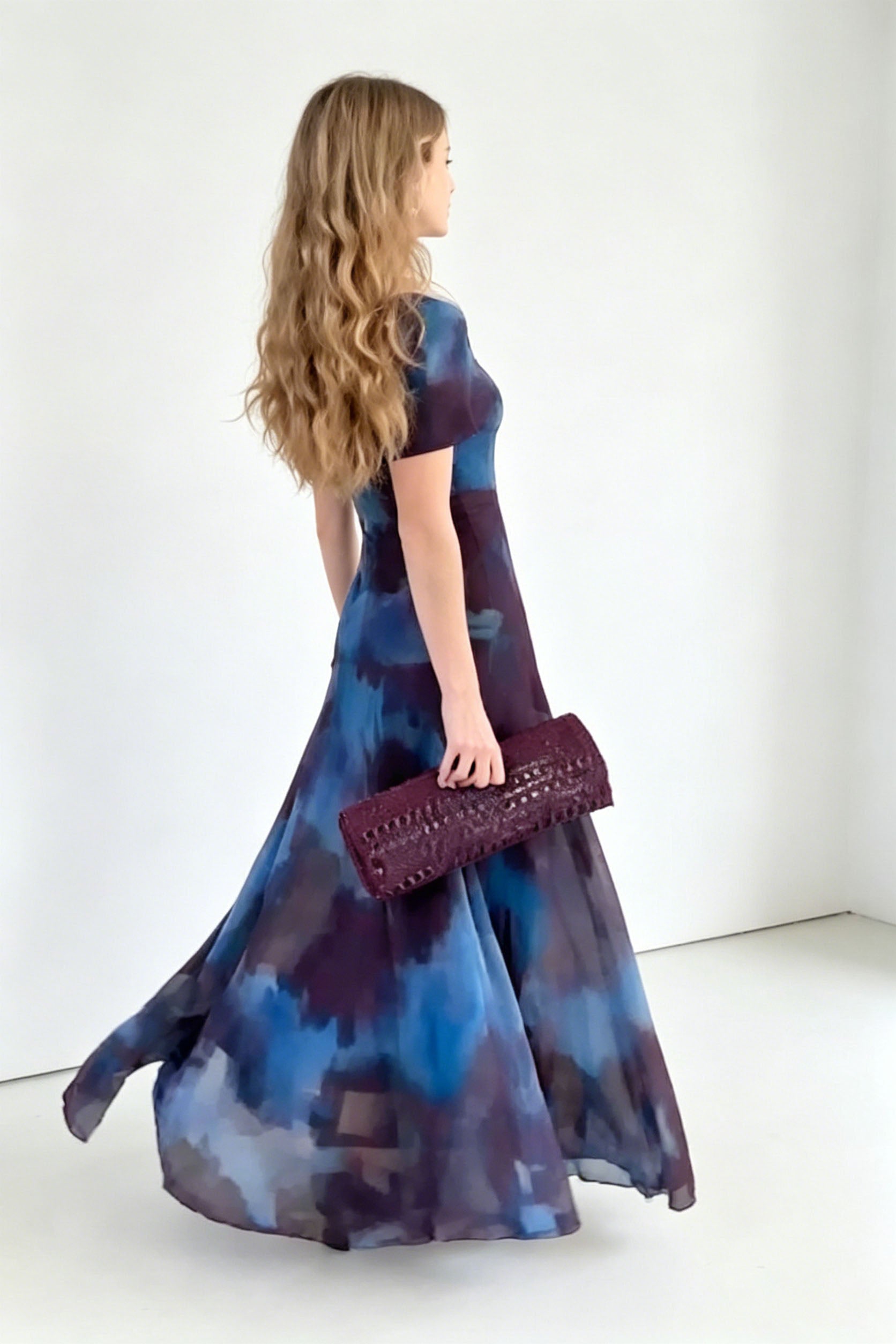 Elegant Off-Shoulder Evening Maxi Dress