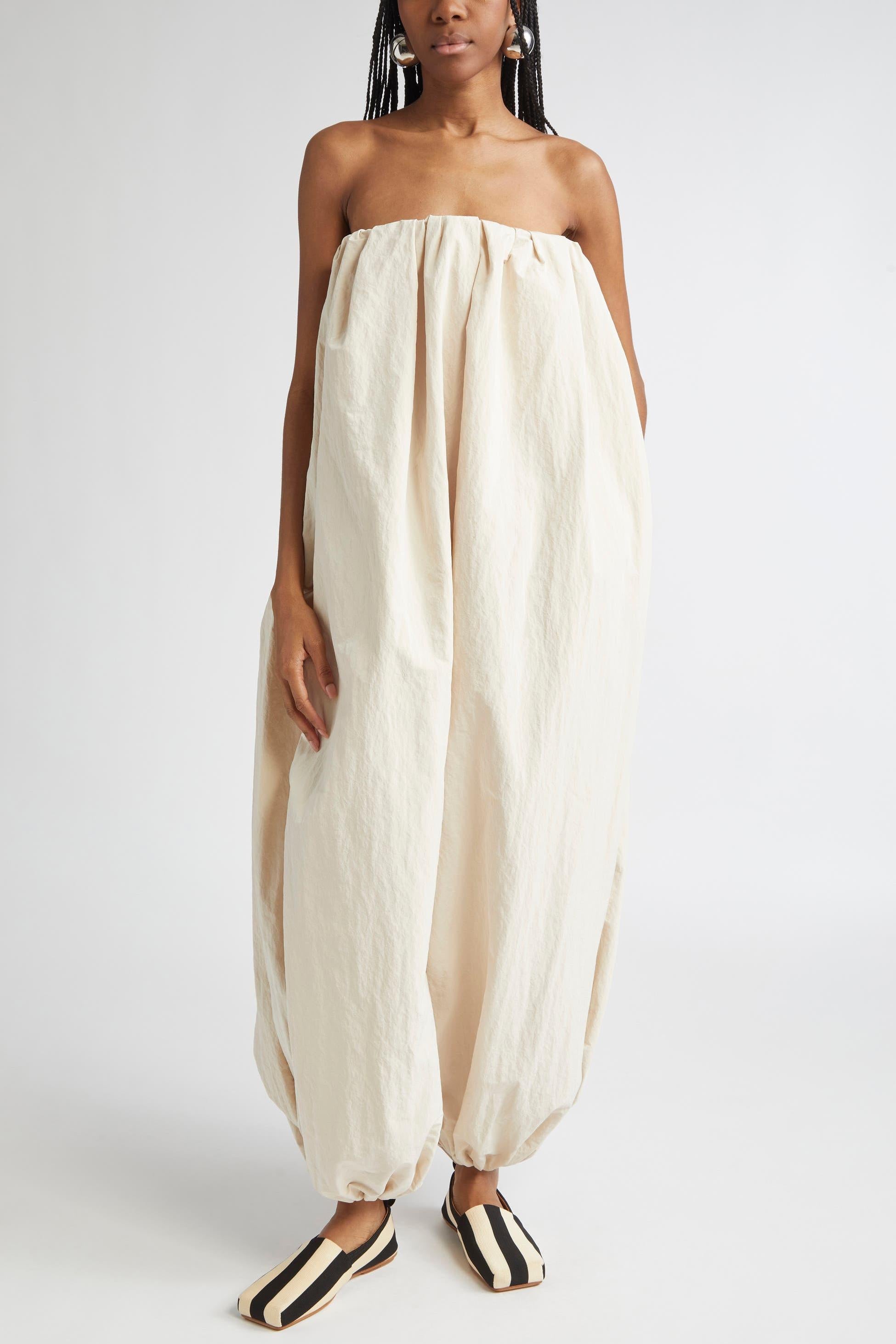 Calisson Oversized Off-The-Shoulder Parachute Jumpsuit