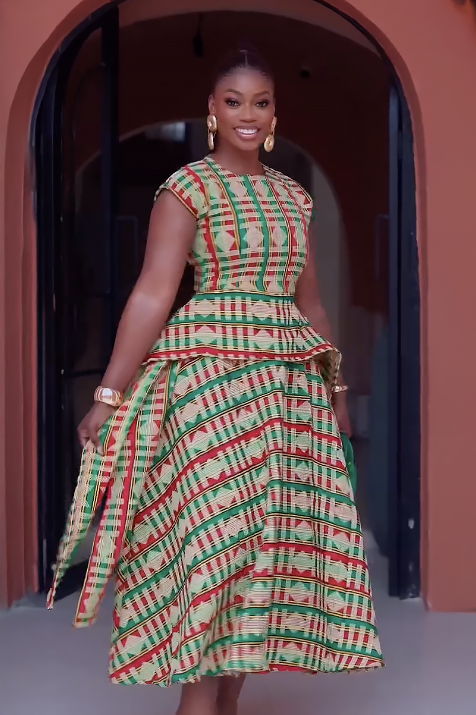 Royal Kente Majesty Maxi Dress