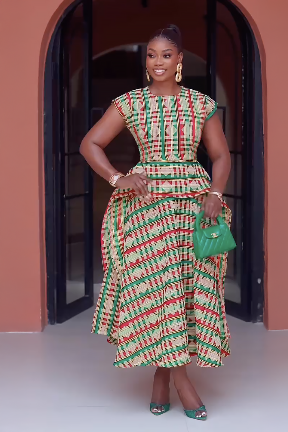 Royal Kente Majesty Maxi Dress