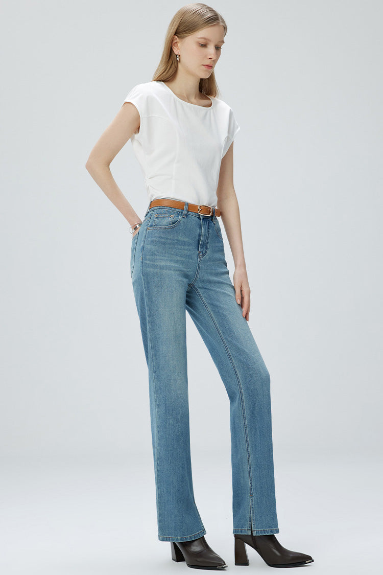 French Fry Wide-leg Slim Jeans