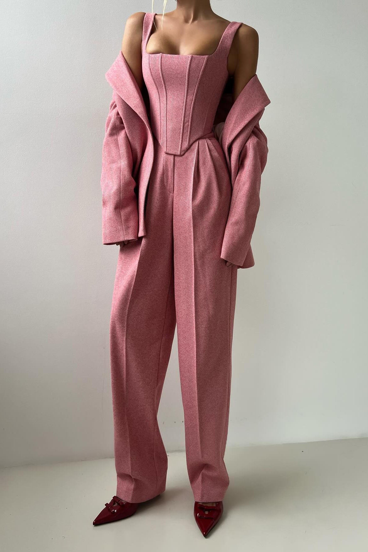 Professional Belted Suit