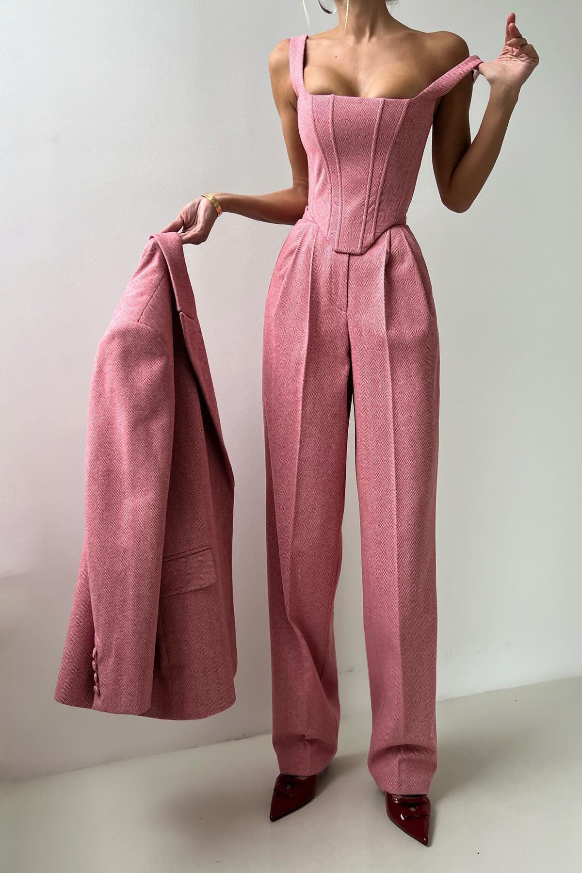 Professional Belted Suit