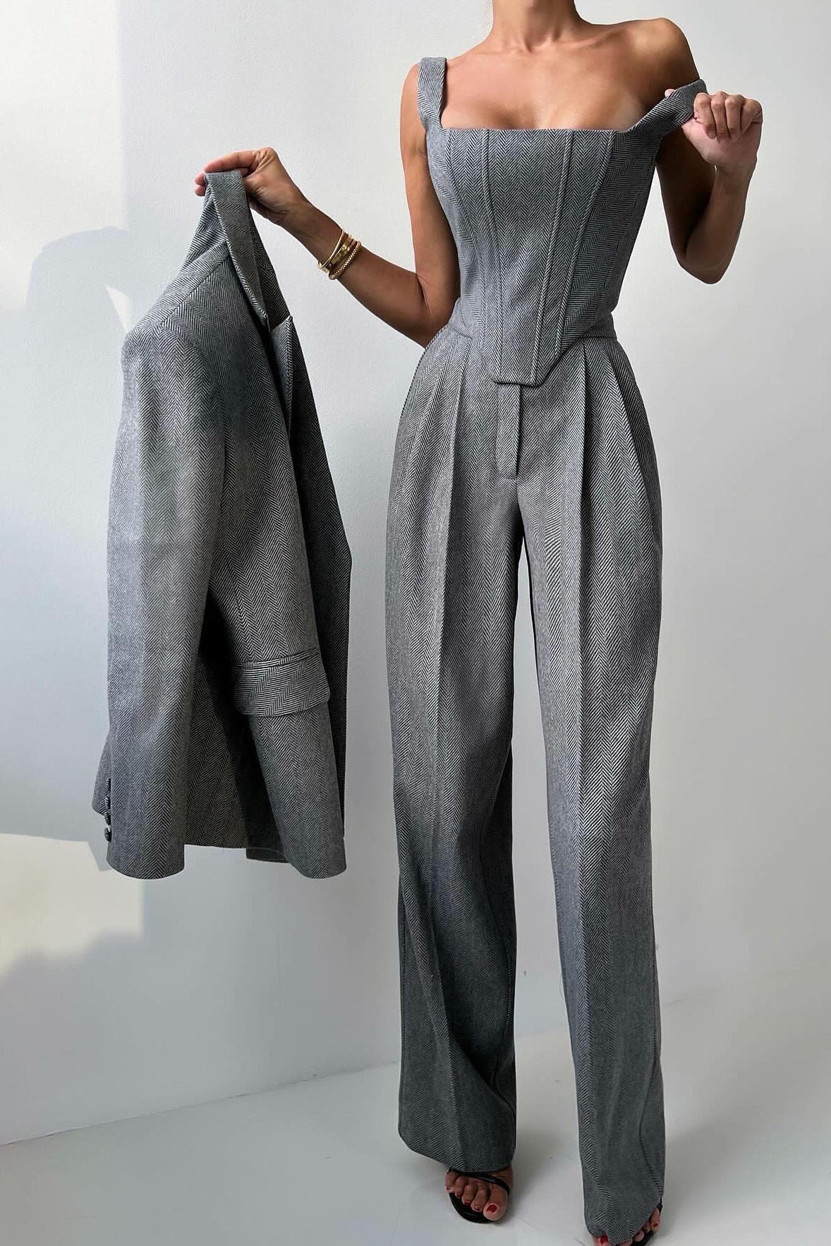 Professional Belted Suit