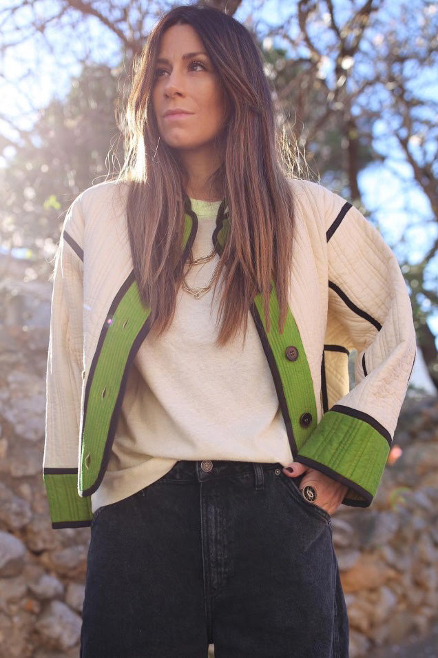 Quilted Patchouli Jacket