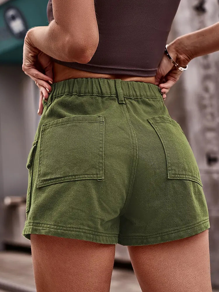Amerikansk stil denim cargoshorts