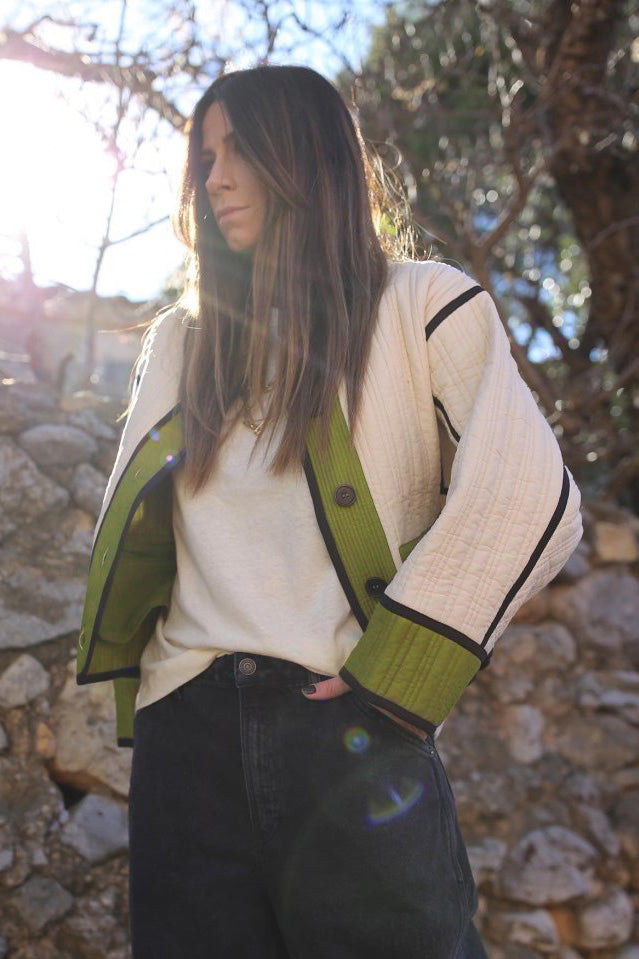 Quilted Patchouli Jacket