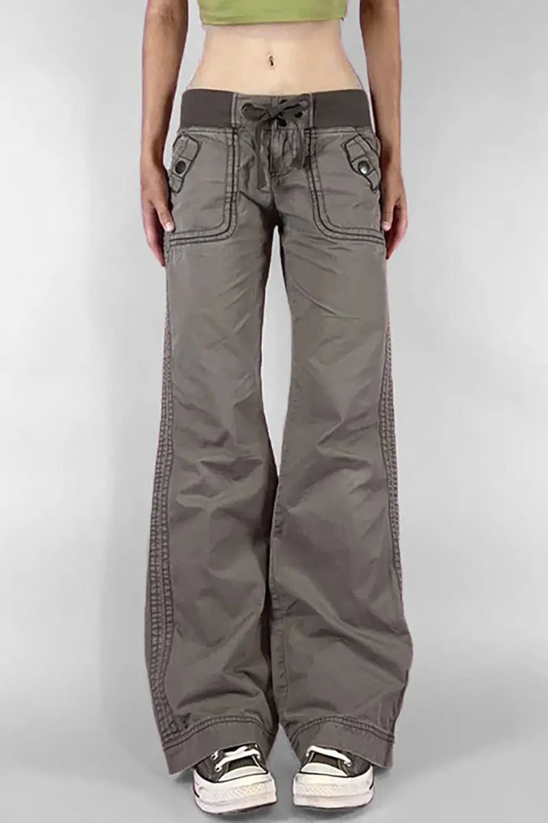 Trendy úzké cargo džíny