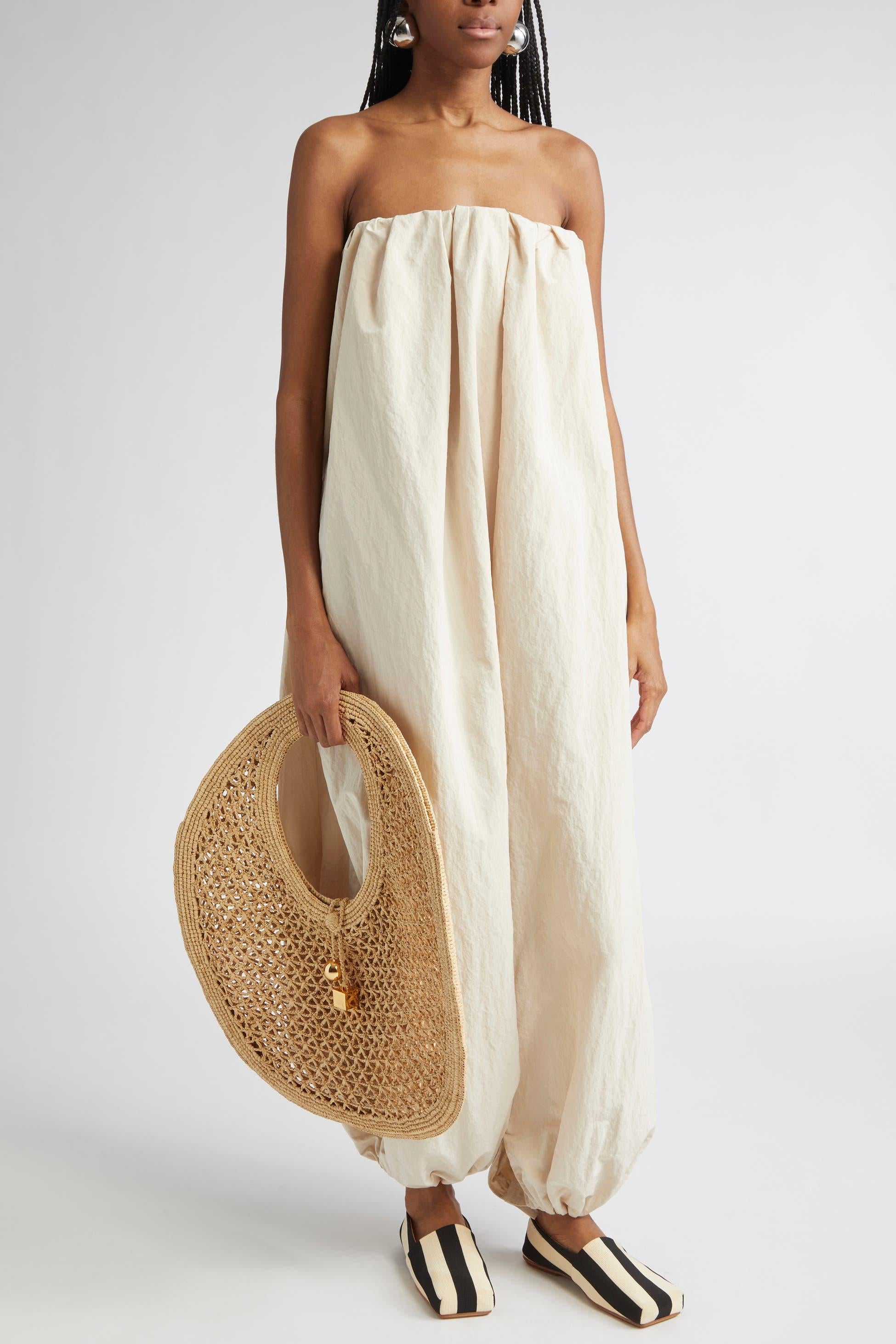 Calisson Oversized Off-The-Shoulder Parachute Jumpsuit
