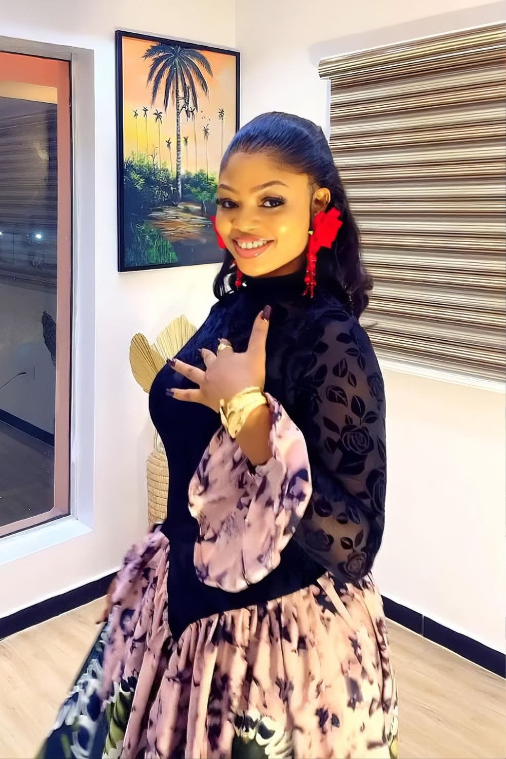 Dramatic Ankara Maxi Dress