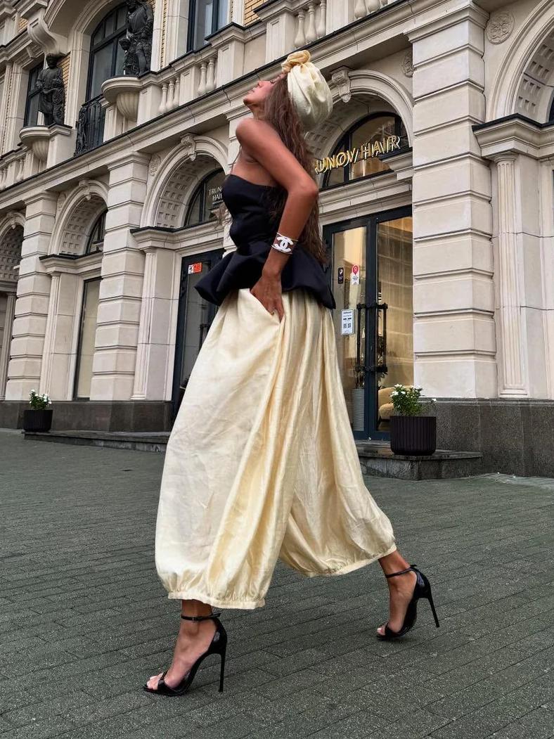Retro baring topp och byxset