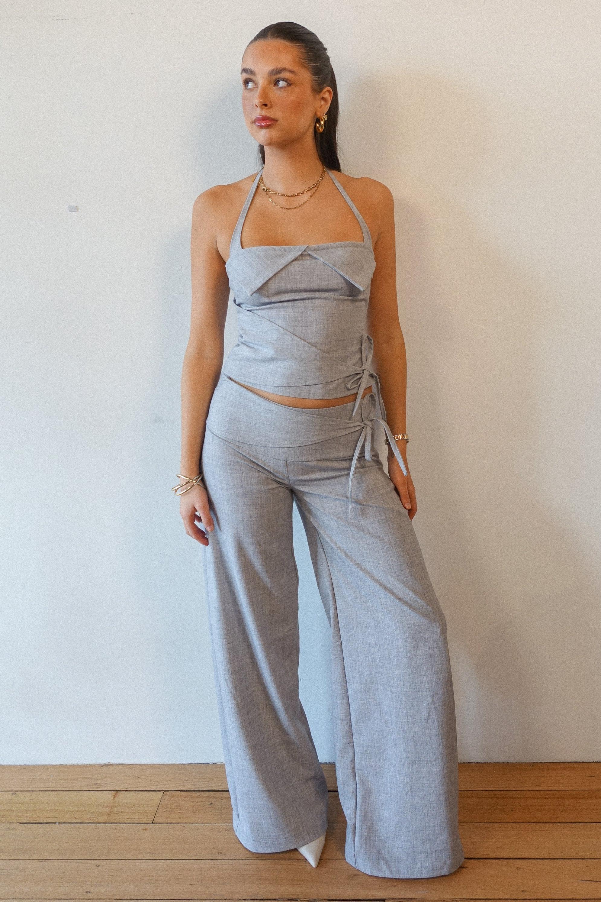 Karlsruhe Halter Neck Pants Set