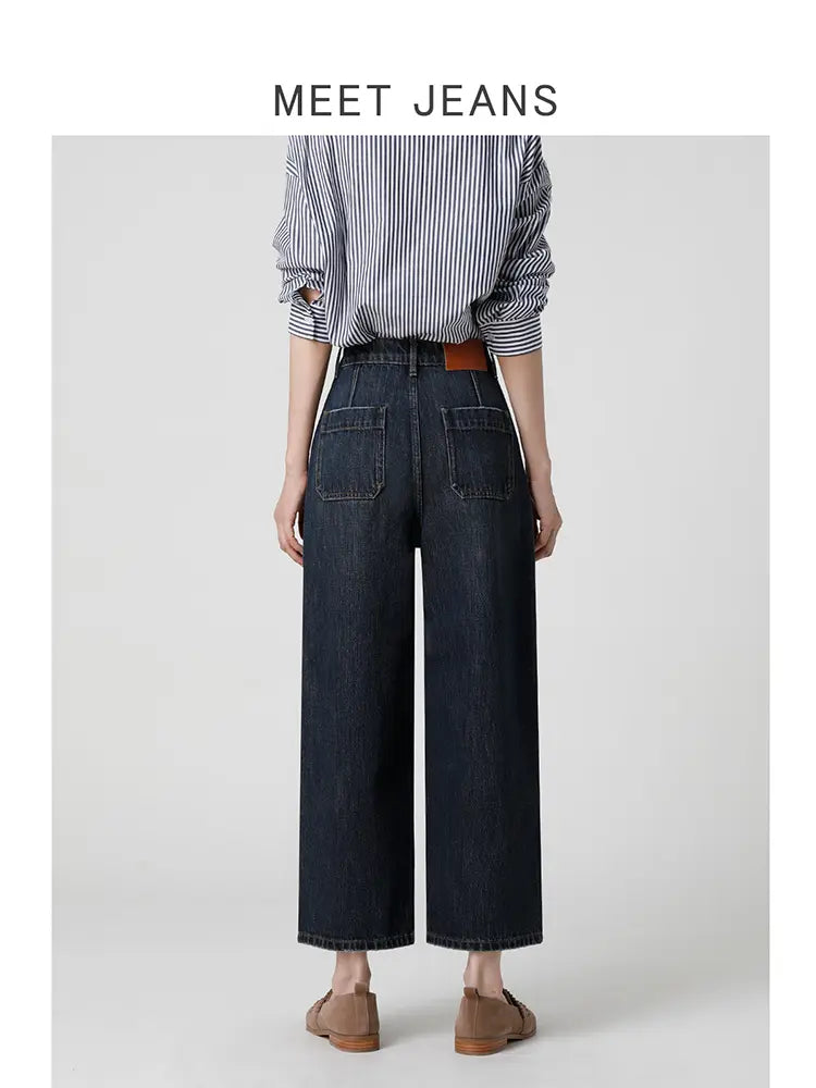 Old-Money Vintage riicht Jeans