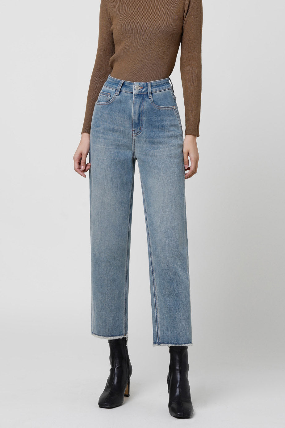 Vintage franske sigarettjeans