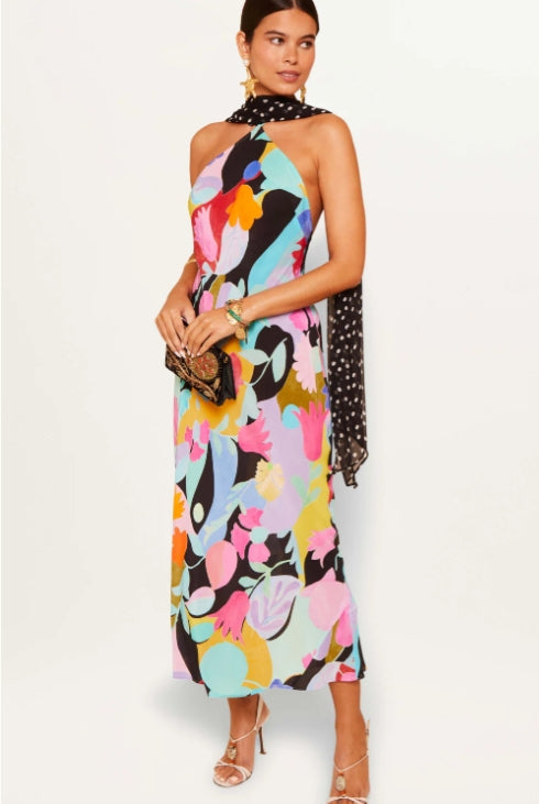 Lucinda Enaxlad Maxi Slip Klänning