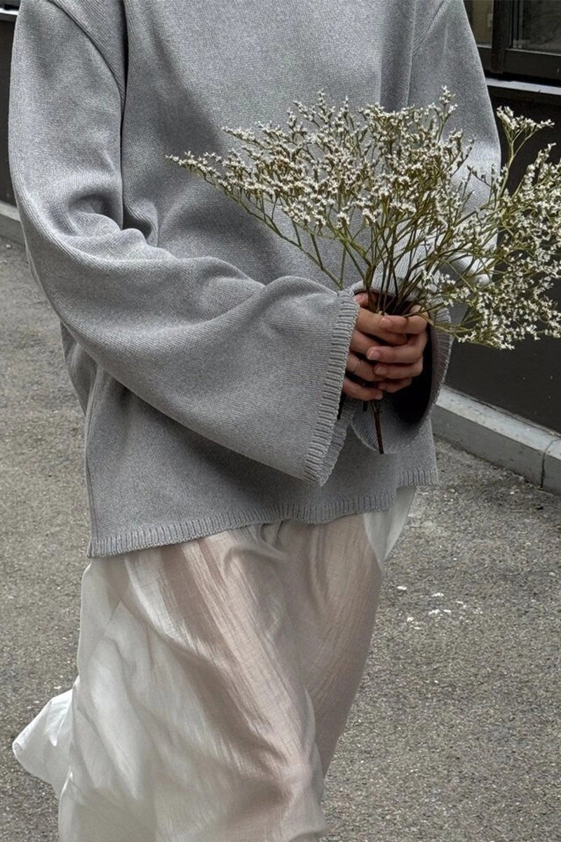 Josie V-ringad Cut-out Stickad Maxiklänning