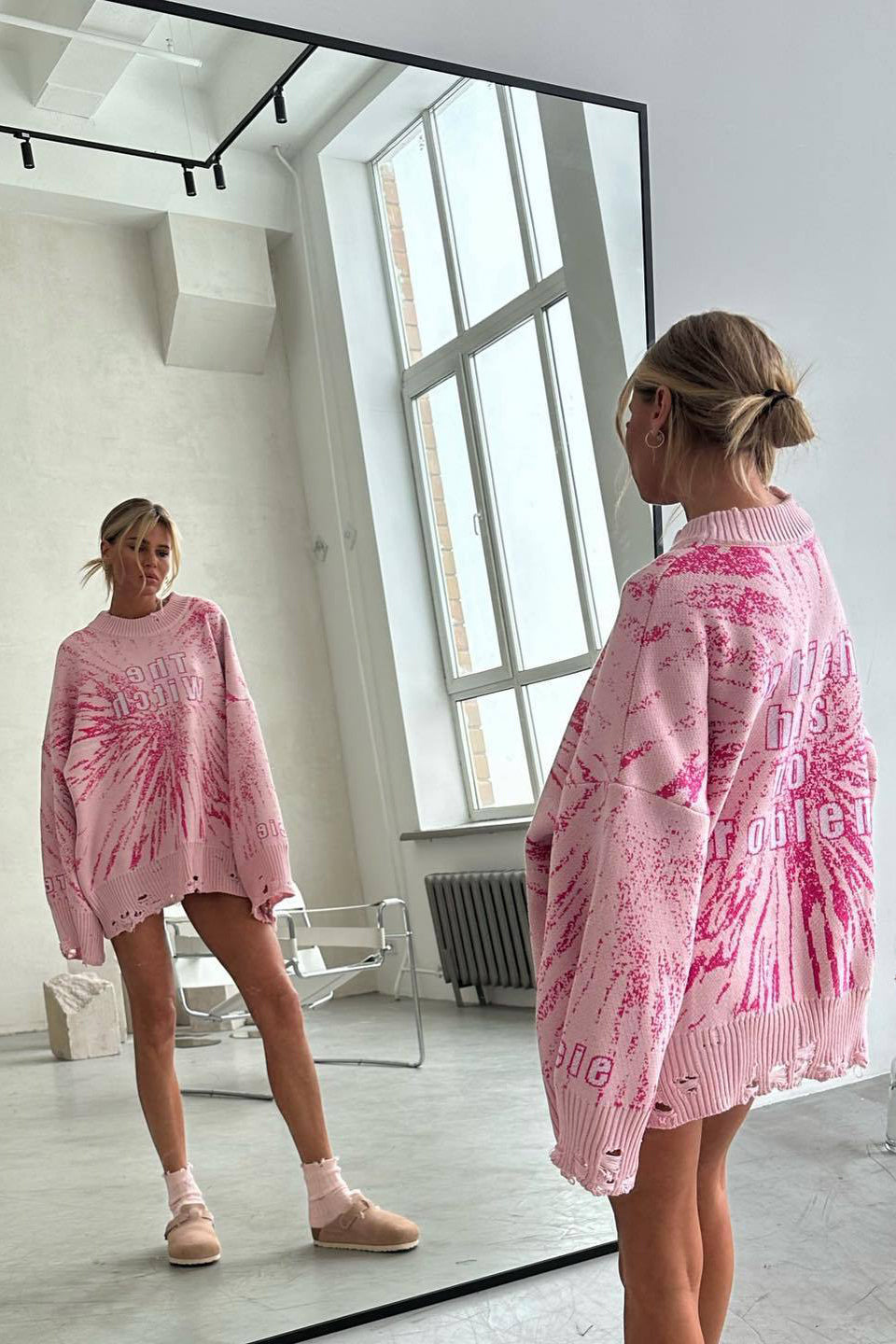 Oversize Streetwear Distressed Sweater