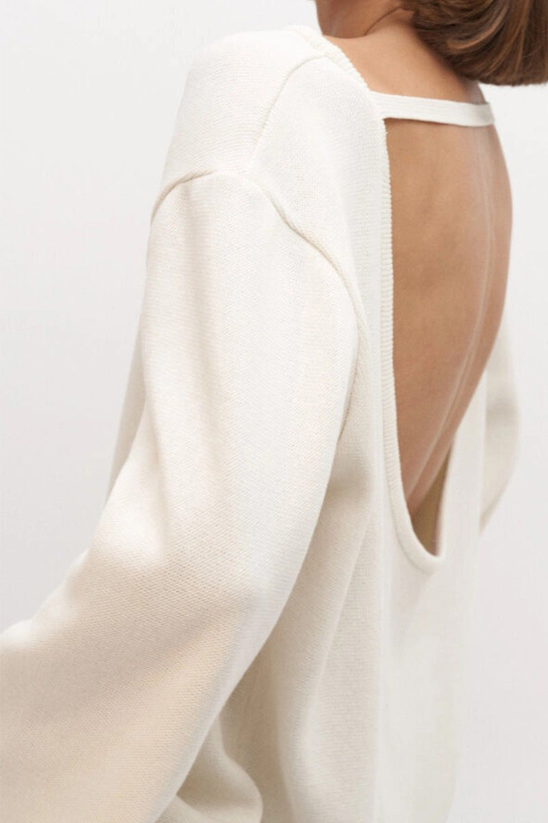 Josie V-ringad Cut-out Stickad Maxiklänning