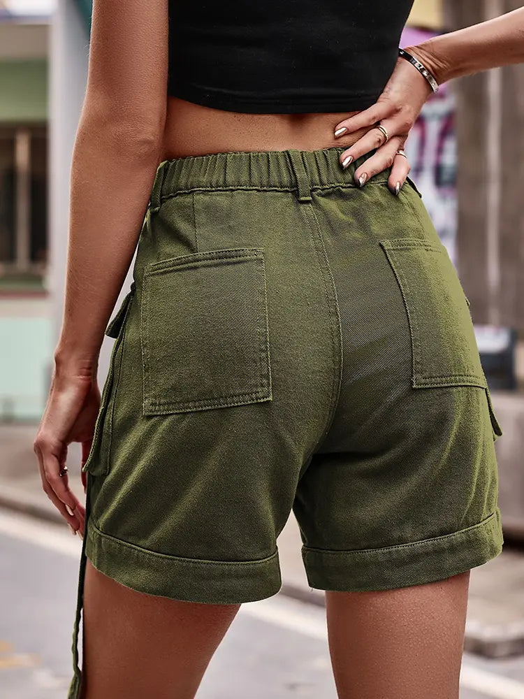 Cargo Jeans-Shorten am amerikanesche Stil