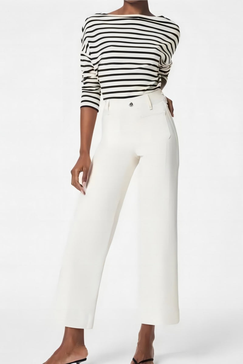 Jean microflare taille haute allongeant