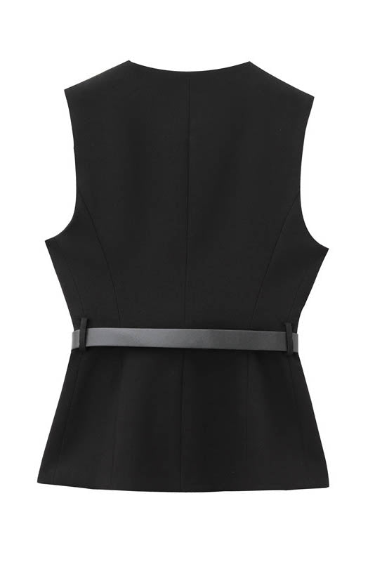 Urban ærmeløs blazer- og buksedragt