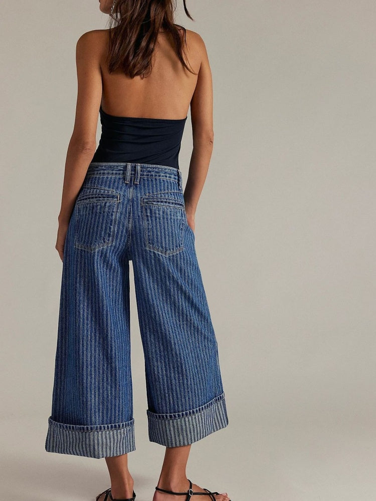 Retro Jeans mat breede Been