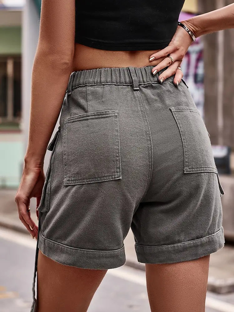 Cargo Jeans-Shorten am amerikanesche Stil