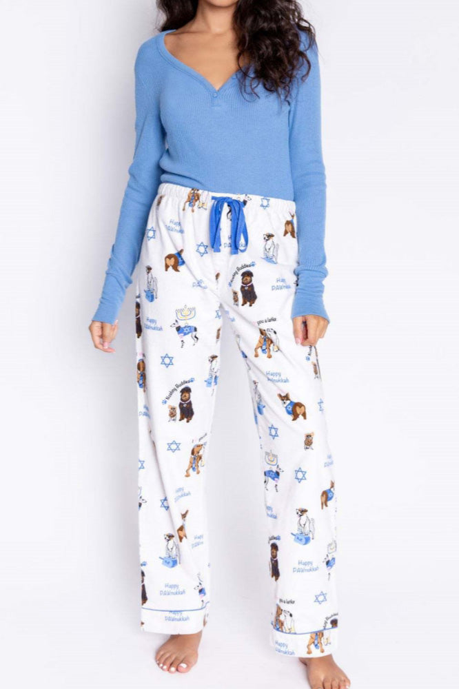 Cute Dog Print Pajama Set