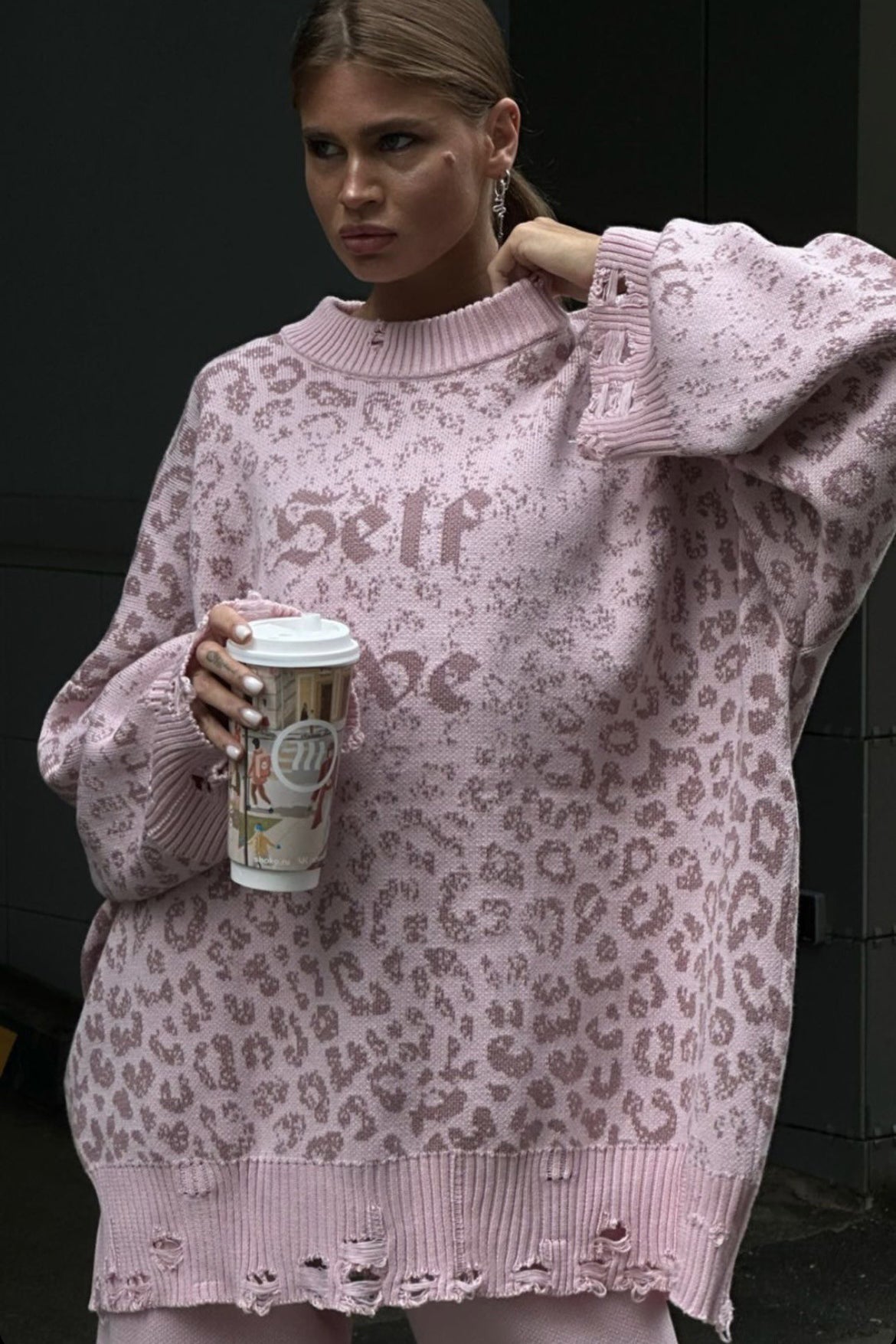 Oversize Streetwear Distressed Sweater