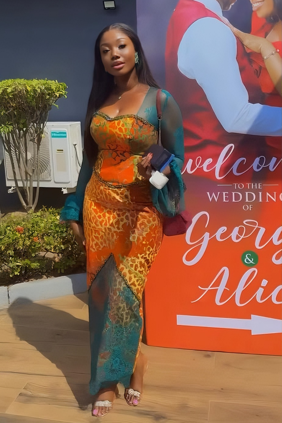 Emerald Sheer Lace Fitted Maxi Dress