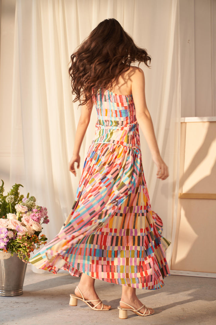 Painter’s Patch Asymmetrical Dress