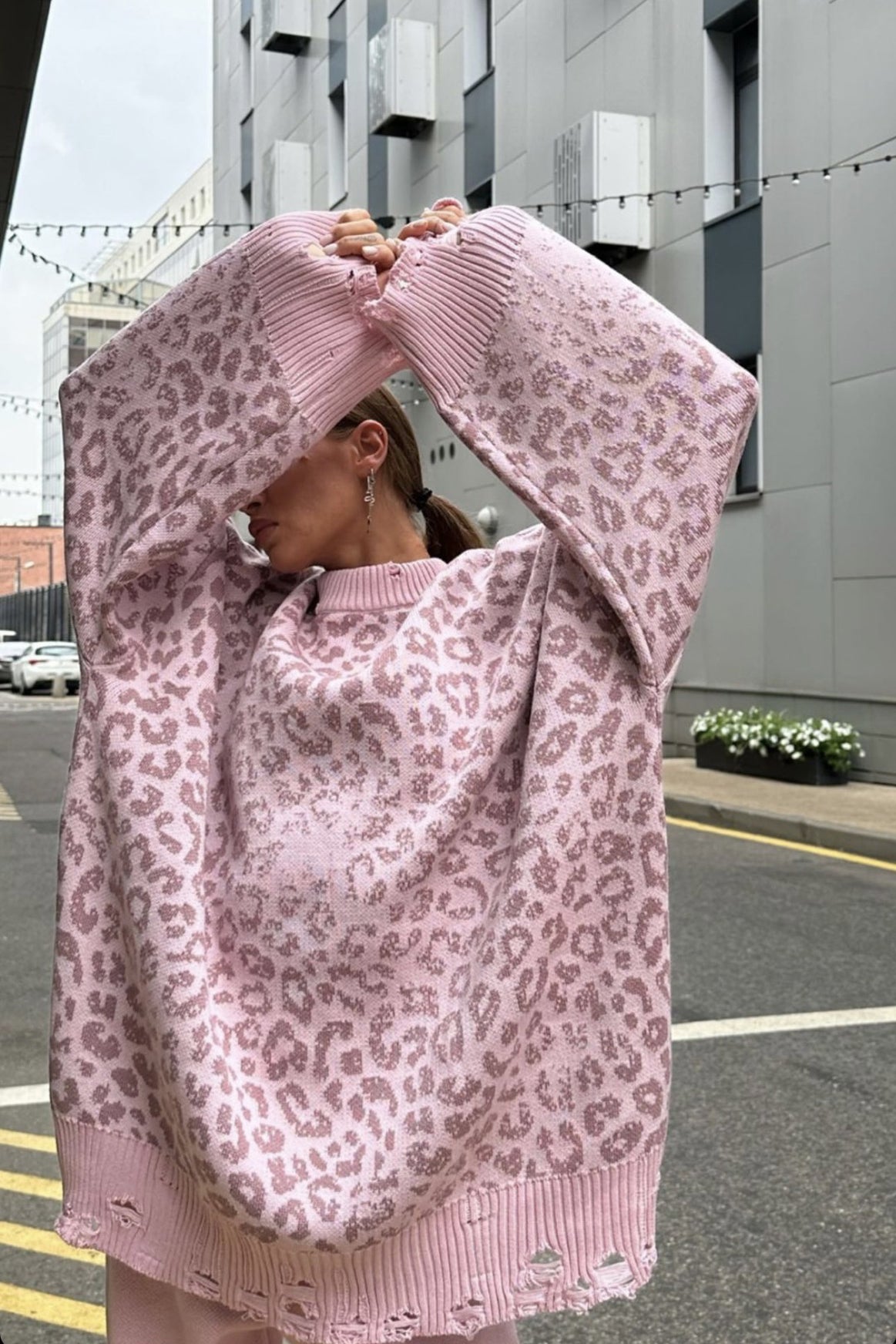 Oversize Streetwear Distressed Sweater