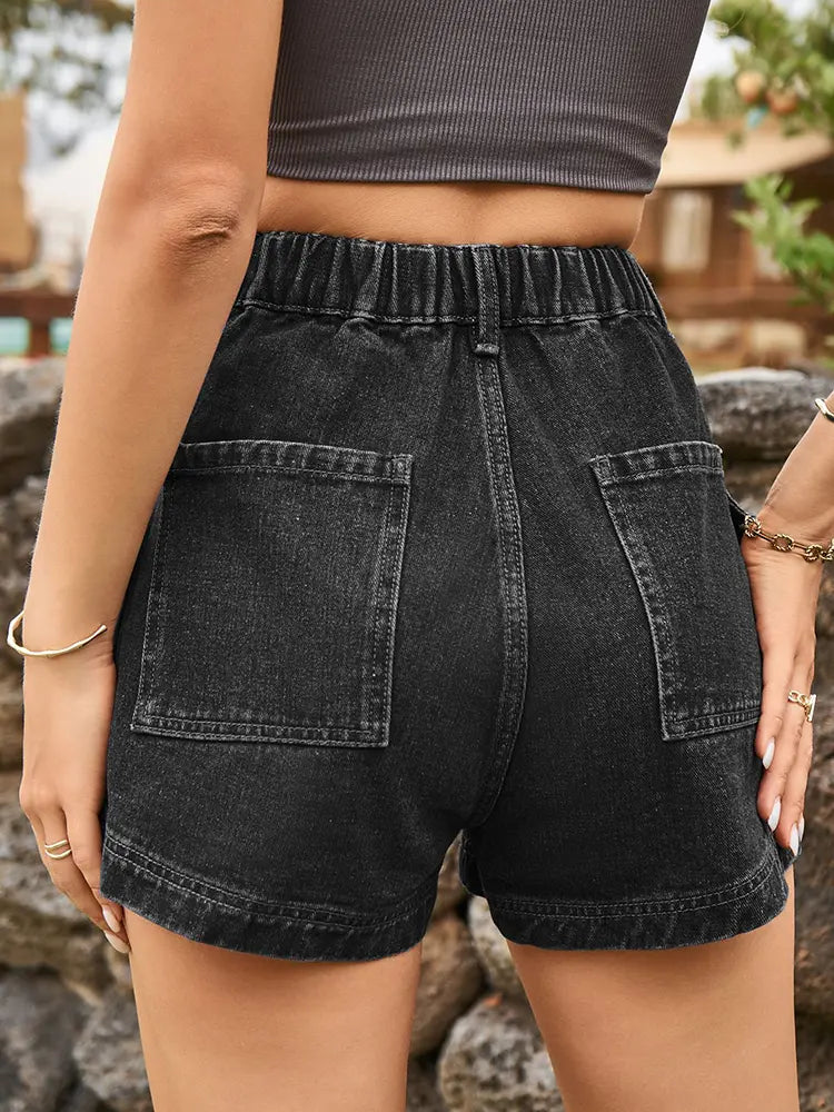 Amerikansk stil denim cargoshorts