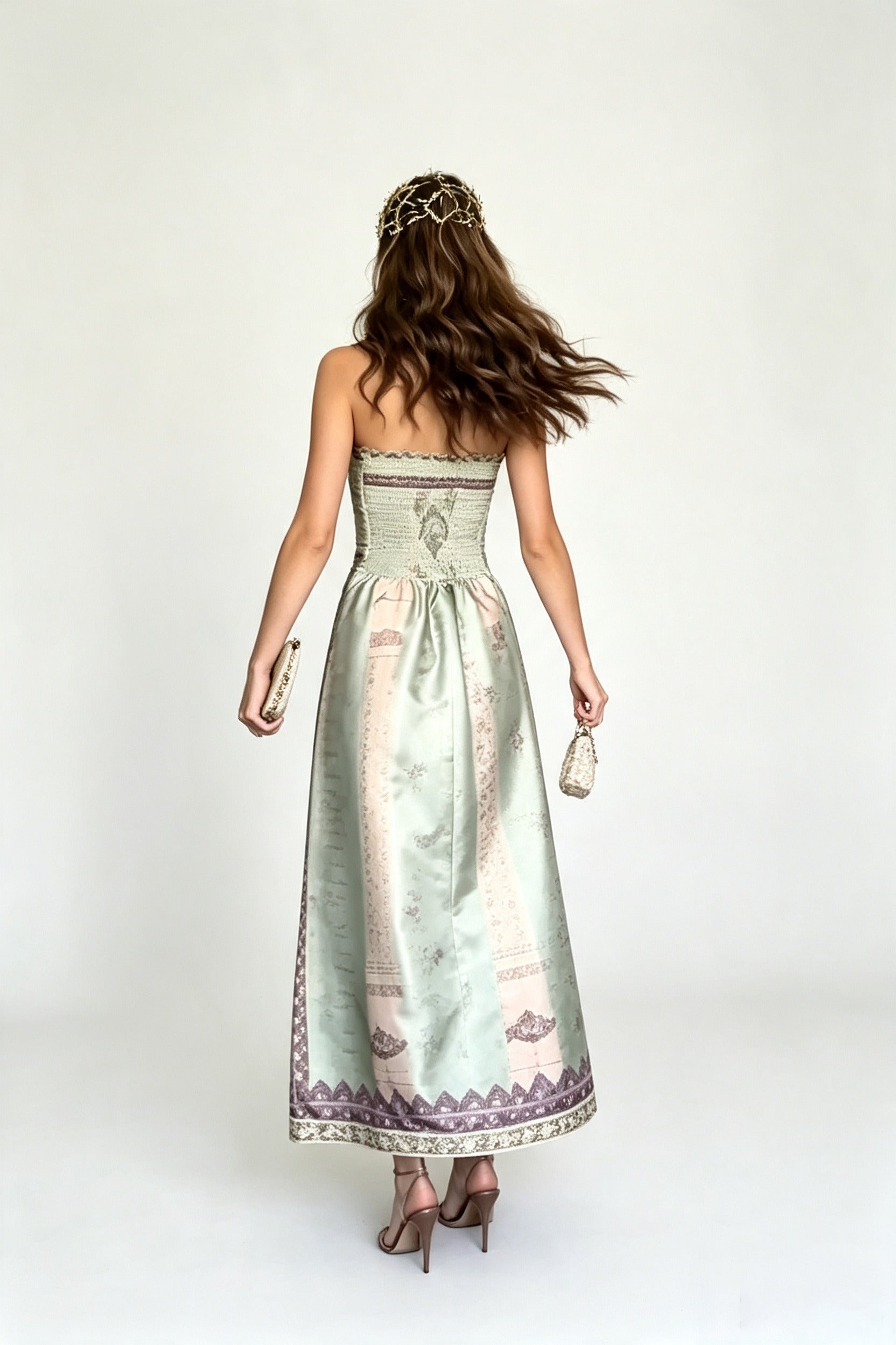 Vestido Maxi White Cape Flow