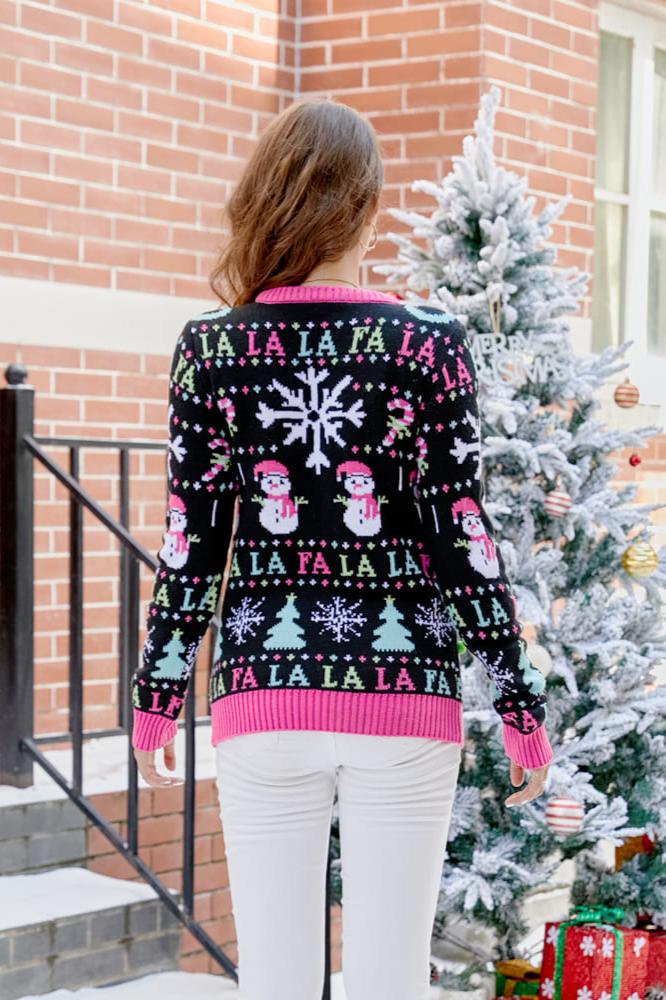 Snowman Chrëschtdag Strécken Sweater