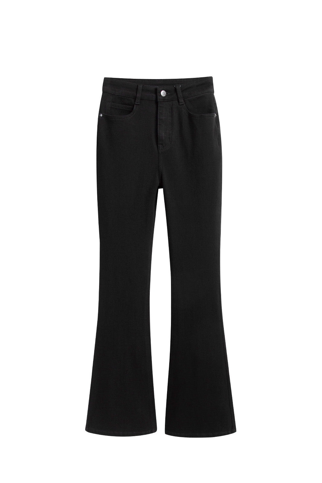 Black Slim Flare Jeans