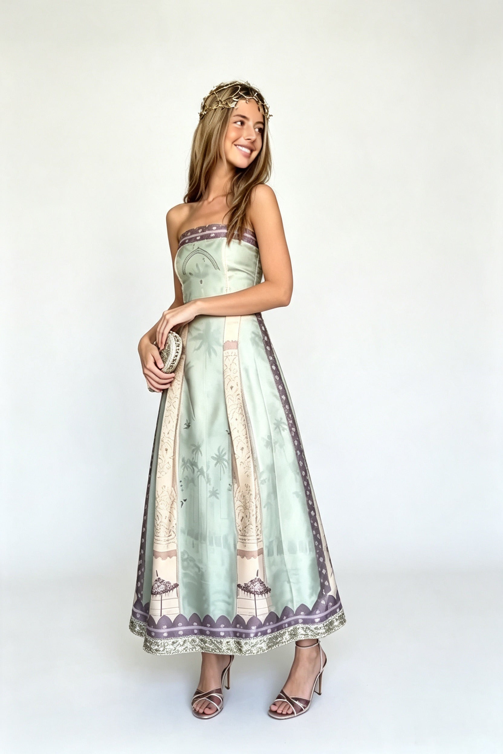 Vestido Maxi White Cape Flow