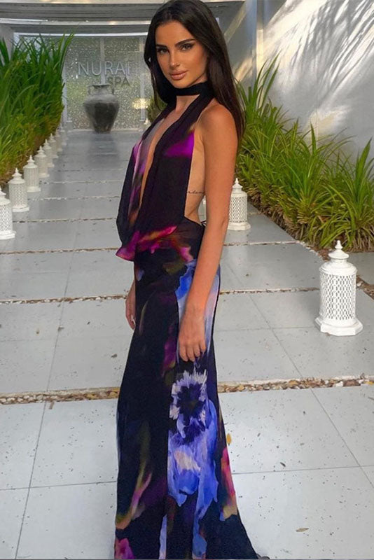 Retro prikket boble mini kjole